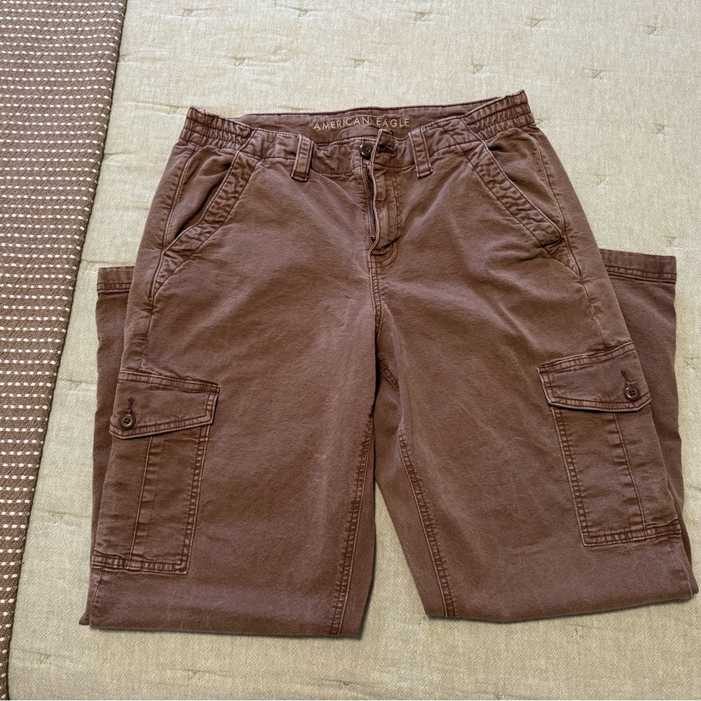 American Eagle Stretch Curvy Cargo Straight pants